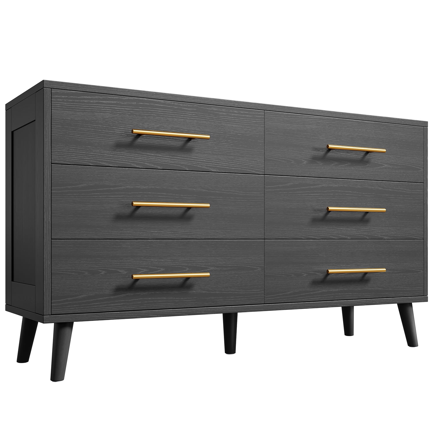 Dresser for Bedroom, Lofka 6 Double Drawers Dresser Liberia | Ubuy