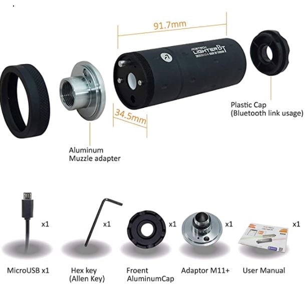 ACETECH Lighter BT トレーサー ACETECH Lighter BT(Bluetooth) 弾速計&トレーサーユニット Dx