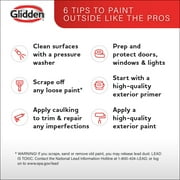Glidden Grab-N-Go 1 gal. White Flat Barn & Fence Exterior Paint