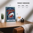 thumbnail image 4 of Waldport, Oregon, Vintage Sign, Chinook Salmon, Alsea River (12x18 Aluminum Art, Indoor Outdoor Metal Sign Decor), 4 of 5