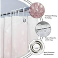thumbnail image 3 of Cortina de ducha de tela rosa brillante con brillo, decoración de baño para mujeres y niñas, 182 cm de ancho x 182 cm de alto, color oro rosa brillante (sin brillo brillante), decoración para baño,, 3 of 6