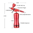 thumbnail image 3 of Cordless Airbrush Compressor Kit High PSI Dual Action Spray For Art Model Body Paint Artist Makeup Nail Tattoos Cake Tools ,Unique Blowing, 3 of 7