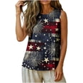 thumbnail image 6 of Jsaierl Independence Day Tank Tops for Women Casual Patriotic American Flag Graphic Tees Loose Fit Sleeveless T Shirts Cami Athletic Crewneck Tanks S-XXL, 6 of 6