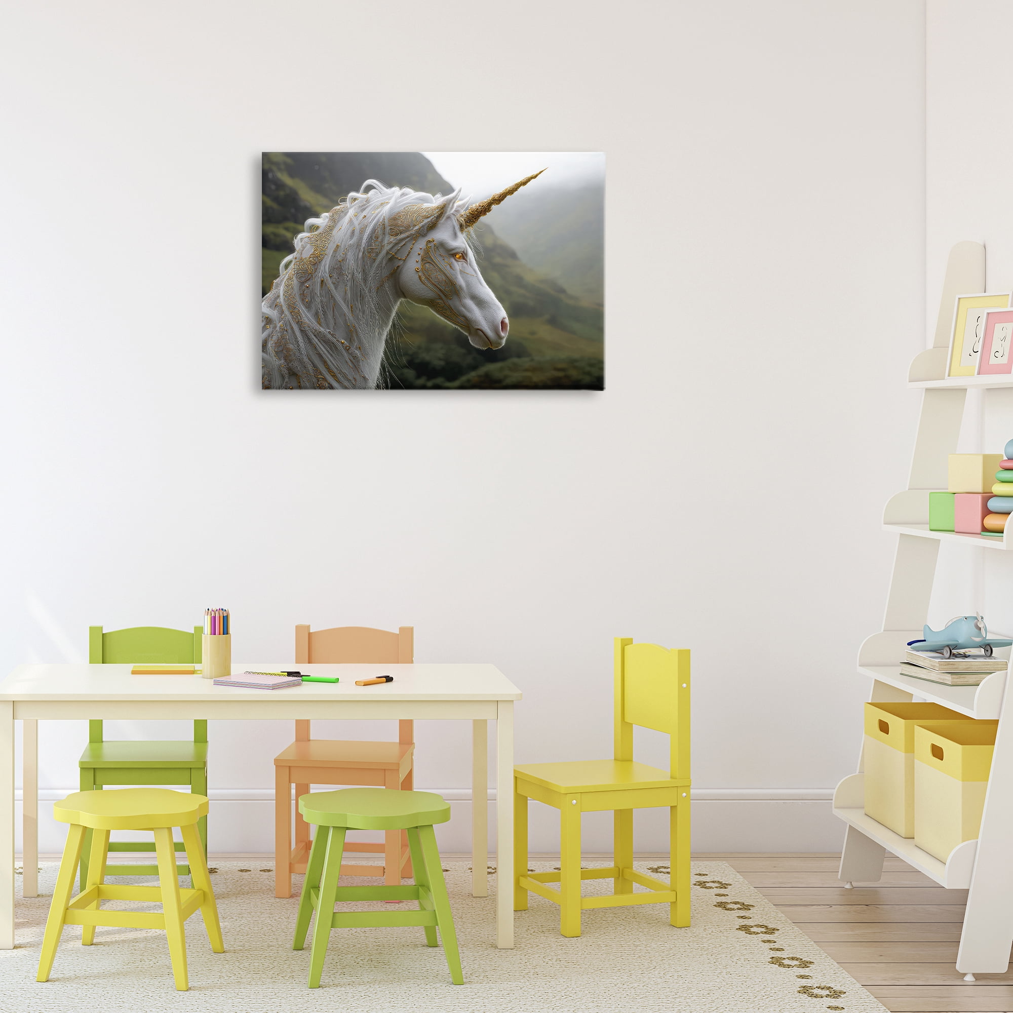 Stupell Industries Ornate Celtic Unicorn Canvas Wall Art, design by The Wands Want