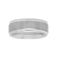 thumbnail image 3 of Mens Tungsten 8MM Satin and Polished Finish Wedding Band, 3 of 4