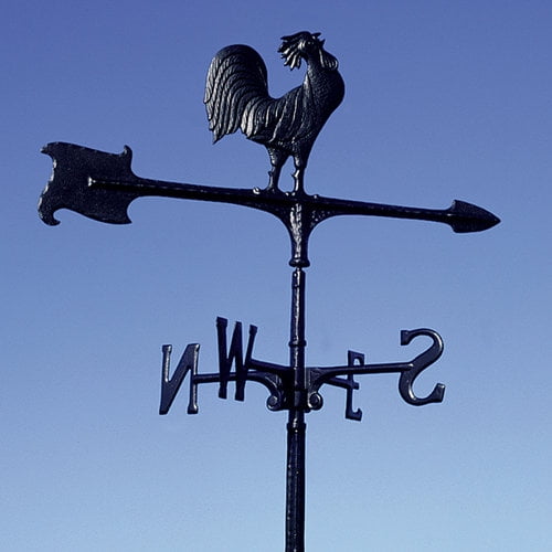 30 Rooster Accent Weathervane, Black by