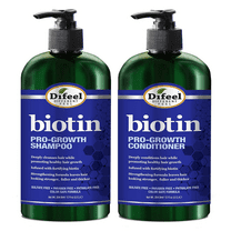 Difeel Biotin Pro-Growth Hair Shampoo and Conditioning Kit 2x12 fl oz
