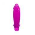 thumbnail image 2 of Patineta semiprofesional minicruiser tipo penny con deck fucsia, trucks blancos y ruedas moradas transparentes Display Penny minicruiser, 2 of 4