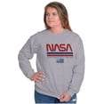 thumbnail image 4 of NASA Retro Worm Logo American Flag Sweatshirt for Men or Women Brisco Brands S, 4 of 6