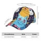 thumbnail image 2 of Fotbe Colorful Cats Pattern Art Gorro Clásico de Béisbol, Gorra Ajustable con Broche Snapback, Gorro de Exterior de Algodón Suave, 2 of 6