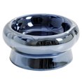 thumbnail image 1 of Plato para gatos de cerámica de lujo azul galvanizado con diseño de 6 pétalos para gatitos y perros, soporte para la columna cervical, patas cortas, 1 of 8