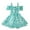 Green, variant on Toddler & Baby Girls Summer Off Shoulder Tutu Princess Dress Chiffon Flowy Beachwear Sundress