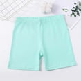 thumbnail image 4 of WAYUTE Girls Shorts Elastic Waist Straight Leg Solid Color Dance Bike Shorts for Toddler Kids Layering Soft Breathable Playwear Casual Outdoor,Mint Green, 4 of 6