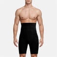thumbnail image 2 of Krdevn Men's High Waist Compression Shorts Sculpting Abdomen Lifting Shapewear Underwear,4XL, 2 of 4