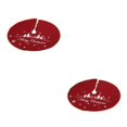 thumbnail image 1 of Kearding del árbol de Navidad Decoración del festival Copo de nieve de Navidad Árboles Faldas Vacaciones Año Nuevo Adornos decorativos Rojo oscuro 2piezas, 1 of 6