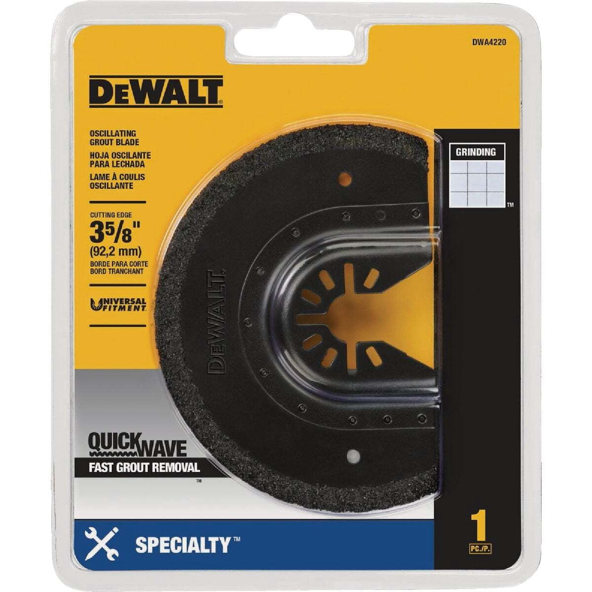 Dewalt-DWA4220 Oscillating Carbide Grout Removal Blade