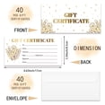 thumbnail image 2 of Paper Gift Card Invitation Cards for Birthday Wedding Party Rectangle Flower 170x85mm 40pcs/set for DIY Mixed Color, 2 of 7