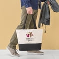 thumbnail image 3 of CafePress - 14Th Anniversary Couple - Two Tone, 100% Cotton, Zipper Tote Bag, 3 of 6