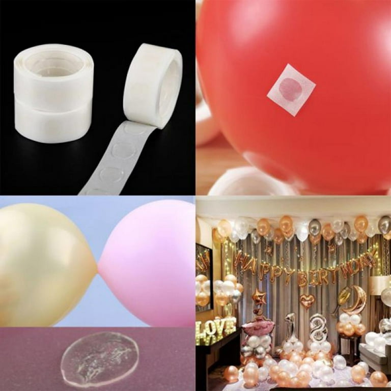 100 Point Glue Point Clear Balloon Glue Removable Adhesive Dots Double  Sided Dots of Glue Tape for Balloons for Party or Wedding