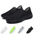 thumbnail image 2 of Men's Breathable Knit Sneakers Comfortable On Casual Shoes For Walking Running Yoga Gym Beach Summer Spring, 2 of 8