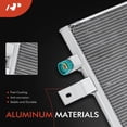 thumbnail image 2 of A-Premium Air Conditioning A/C Condenser Compatible with 2017-2022 Ford F-250/F-350/F-450/F-550 Super Duty V8 6.2L, 2 of 8
