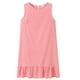 thumbnail image 3 of Vestido De Mujer Sin Mangas Chaleco De Puntos Con Volantes Vestido Suelto De Cuello Redondo, Rosa, XL Methold AP002086-28, 3 of 7