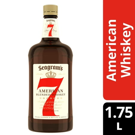 Seagram's 7 Crown American Blended Whiskey, 1.75 L, 40% ABV