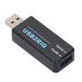 thumbnail image 1 of External Sound Card Adapter, Double 3.5mm Jack Versatile Compatibility USB Sound Adapter PTT  PIN  for Radio Station, 1 of 7