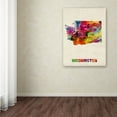 thumbnail image 3 of Trademark Fine Art "Washington Map" Canvas Wall Art by Michael Tompsett, 3 of 3