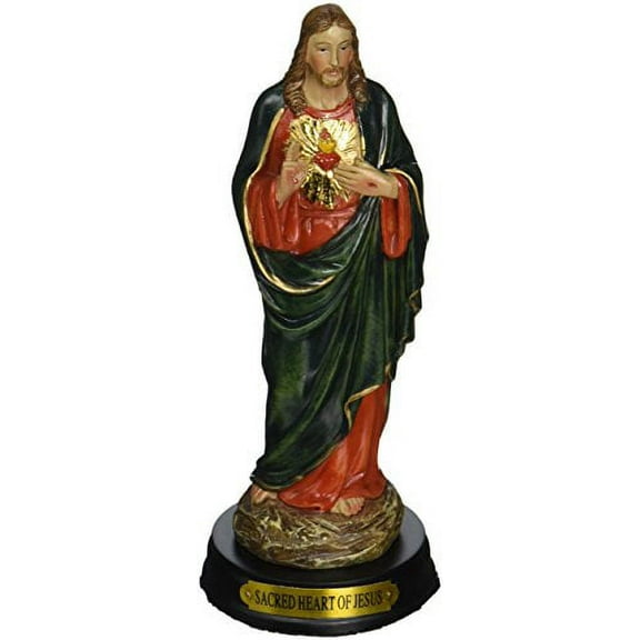 5-Inch Sacred Heart of Jesus Holy Religious Figurine Decoration Statue