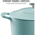 thumbnail image 6 of Martha Stewart Gatwick 7 QT Enameled Cast Iron Dutch Oven - Martha Blue, 6 of 11