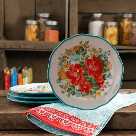 Chinese Bouquet Salad Plate - The Pioneer Woman Vintage Floral 8.5