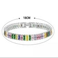 thumbnail image 3 of K-KED Luxury Full Diamond Adjustable Crystal Tennis Chain Colorful Zirconium Bracelets-Gold, 3 of 7