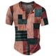 thumbnail image 1 of Playeras Cuello V Para Hombre, Camiseta De Manga Corta Con Cuello Redondo Y Estampado De Letras, Camisa De Moda Floral, 1 of 2