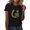 Black, variant on Aayomet St Patrick's Day Tops For Women Women's T-Shirts V-Neck Dandelion Print Short Sleeve Casual Tee Tops Cute Graphic Shirts,Army Green XXL