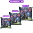 thumbnail image 3 of Happy New Year Dachshund Family Cheer Winter Midnight Firework Pillowcase Double Sided Wiener Dog Lover Gifts Idea Pillow Case Covers - 02025, 3 of 3
