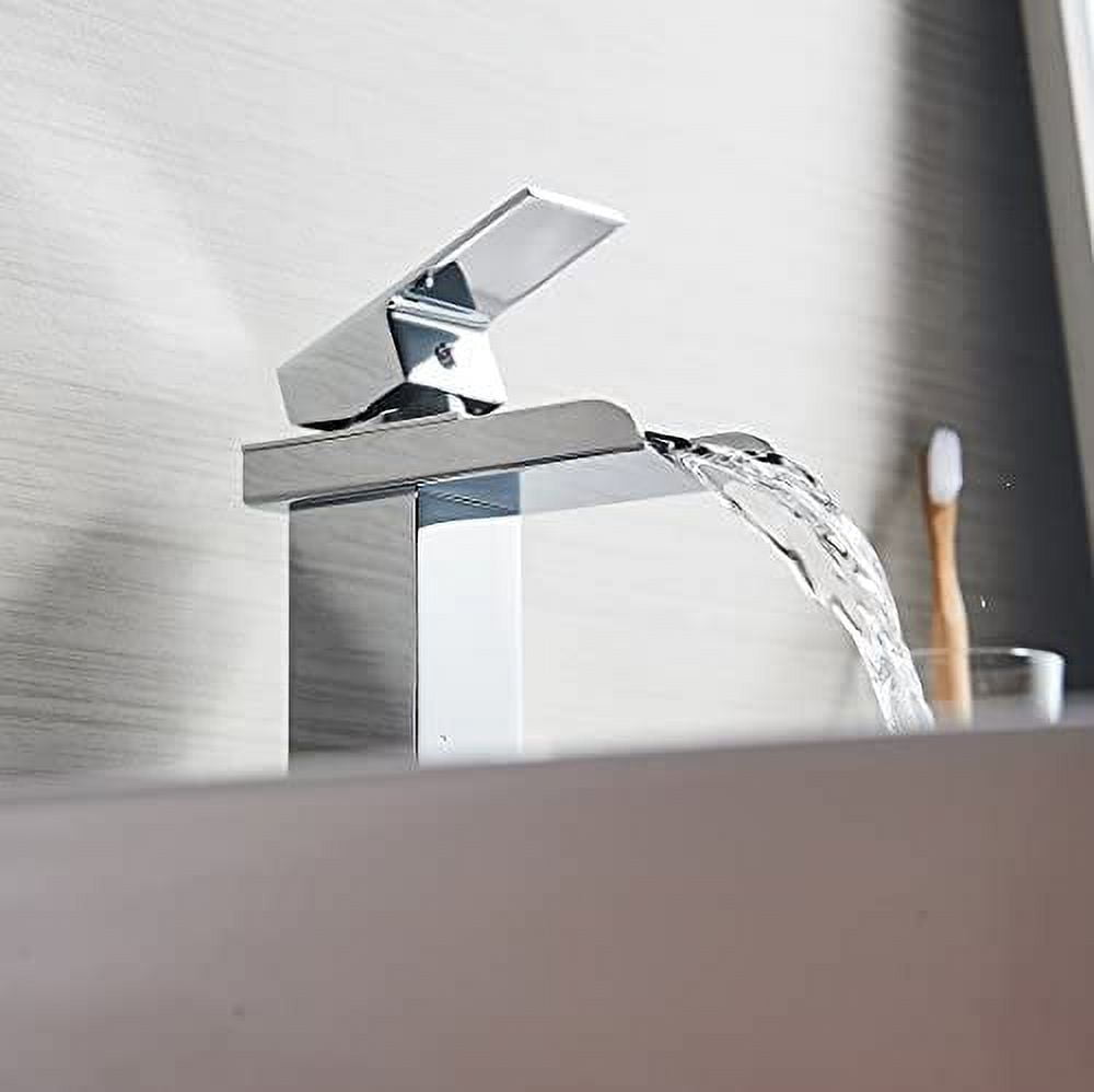 BWE Waterfall Brass Oil Rubbed Bronze Single Hole Faucet