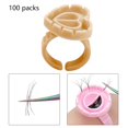 thumbnail image 1 of Anillos de Pegamento Desechables Baoblaze Soporte Adhesivo de Extensión Oro, 1 of 7