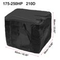 thumbnail image 4 of Motoforti Outboard Boat Motor Engine Cover 175-250HP Waterproof 210D Oxford Cloth Black, 4 of 6