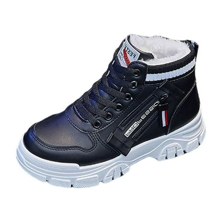 

Puntoco Women S Winter Boots Clearance Plus Fleece Boots Women Winter Warm Short Boots Thick-Soled Thick Boots Black