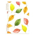 thumbnail image 7 of FORMRS 1-Subject Spiral Notebook 8" x 5" College Ruled 60 Refillable Sheet A5 Hard Cover, 2 Pack, Pink Colorful Leaves, 7 of 7