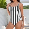 thumbnail image 4 of Jamicy Cute One Piece Swimsuit for Women Tummy Control Square Neck Sporty Ruched Slimming Monokini High Cut Women's Bathing Suit, 4 of 8