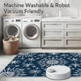 thumbnail image 5 of ODIKA 2'x3' Machine Washable Non-Slip Area Rug, Winter Wonderland Frosty Crystals Half Round Decorative Floor High Traffic Rug, Blue, 617644, 5 of 5