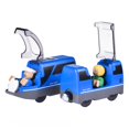 thumbnail image 2 of Operated Locomotive Train Set Fit for Wooden Railway Tracks Powerful Engine Electric Train Magnetic Rail for Boys Girls heqiyong LED, 2 of 2