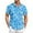 Sky Blue, variant on Yiaimeir Men's Vintage Button Down Bowling Shirts Short Sleeve Summer Beach Shirt，Size M-3XL