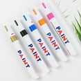 thumbnail image 5 of Naierhg Car Paint Pen Smooth Writing Waterproof High Color Saturation Strong Coverage Unfading Touch Up Paint Rich Colors Optional Car Wheel Tire Oily Painting Pen for Automobile, 5 of 8
