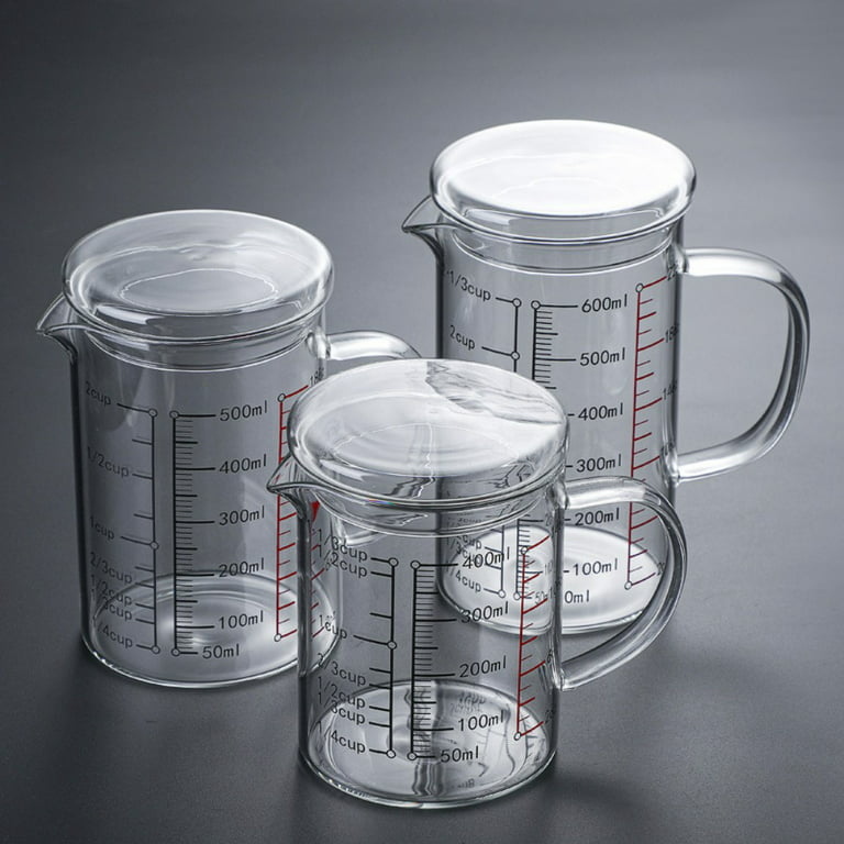 Insulated Glass Measuring Cup With V-shaped Nozzle - High