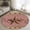 maroon, variant on Texas Star Vintage 3ft Area Rug, Brown Checkered Berry Farmhouse Washable Non-Slip Small Round Rugs for Entryway Bedroom Kitchen, Soft Circle Carpet for Dining Room, Playroom Nursery Rug