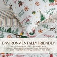 thumbnail image 5 of Christmas Quilt Set - Lightweight, Soft, Seasonal - 3-Piece Reversible Holiday Bedding Set (Twin / Twin XL, Jolly Spirit), 5 of 6