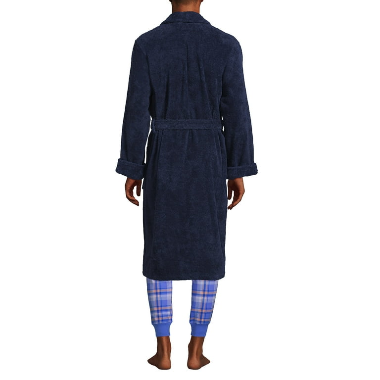 Lands End Men s Calf Length Turkish Terry Robe Walmart